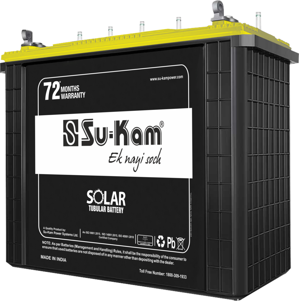 Solar Tubular Battery Ah Sukam Power